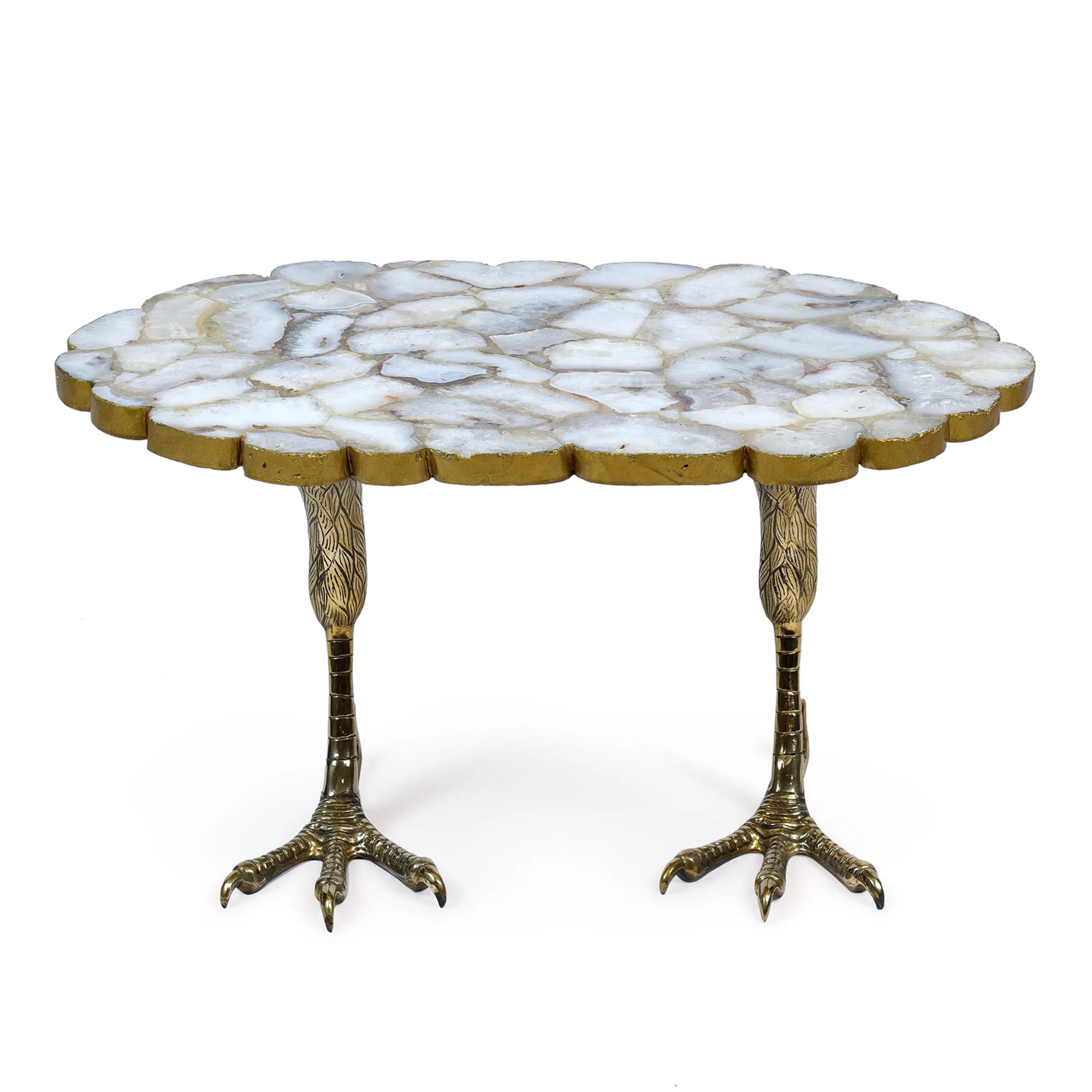 Elan Mr Beak Table (Agate, Brass Finish)