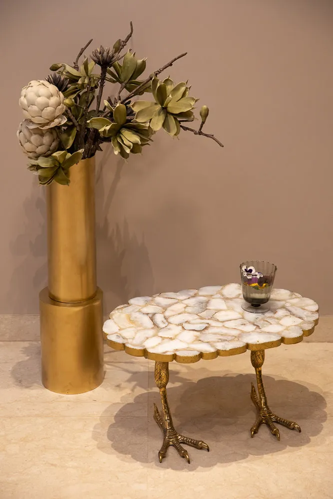 Elan Mr Beak Table (Agate, Brass Finish)