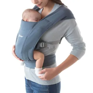 Embrace Cozy Knit Newborn Carrier for Babies - Oxford Blue