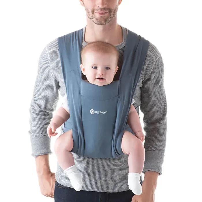 Embrace Cozy Knit Newborn Carrier for Babies - Oxford Blue