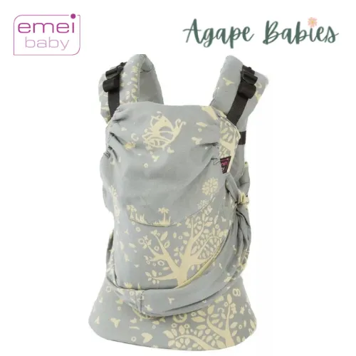 Emeibaby Hybrid Wrap Conversion Baby Carrier - Full Treemei Bright Grey Yellow