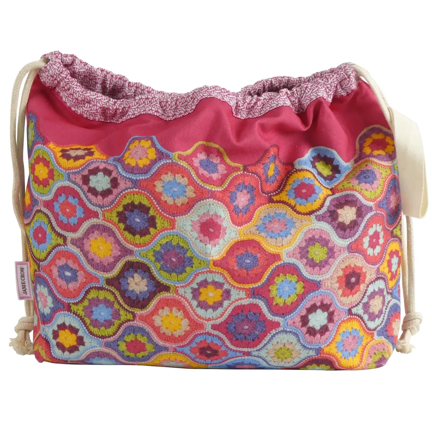 Emma Ball - Drawstring Bag - Mystical Lanterns by Janie Crow