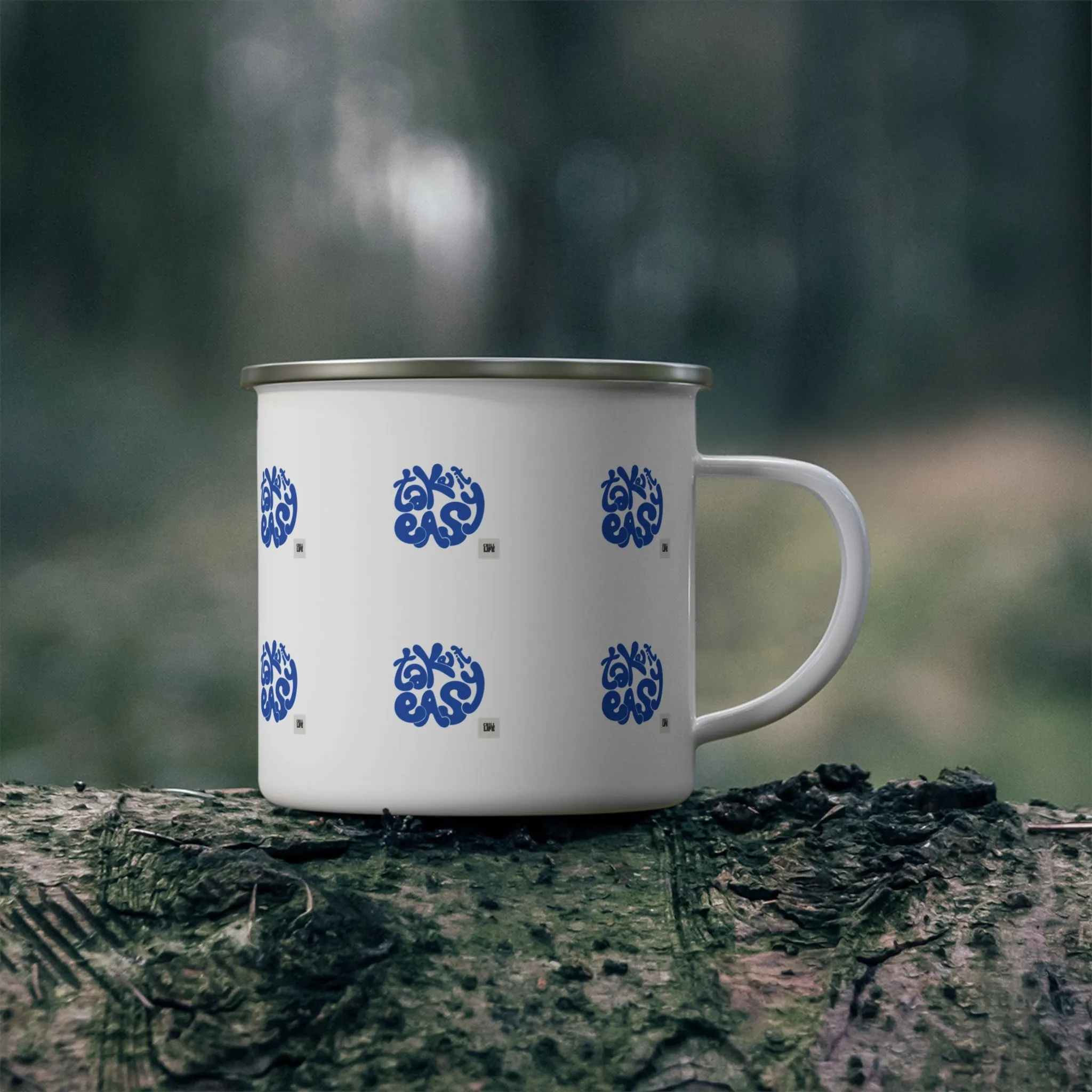 Enamel Mug: Take It Easy Camping Life Chill Mug