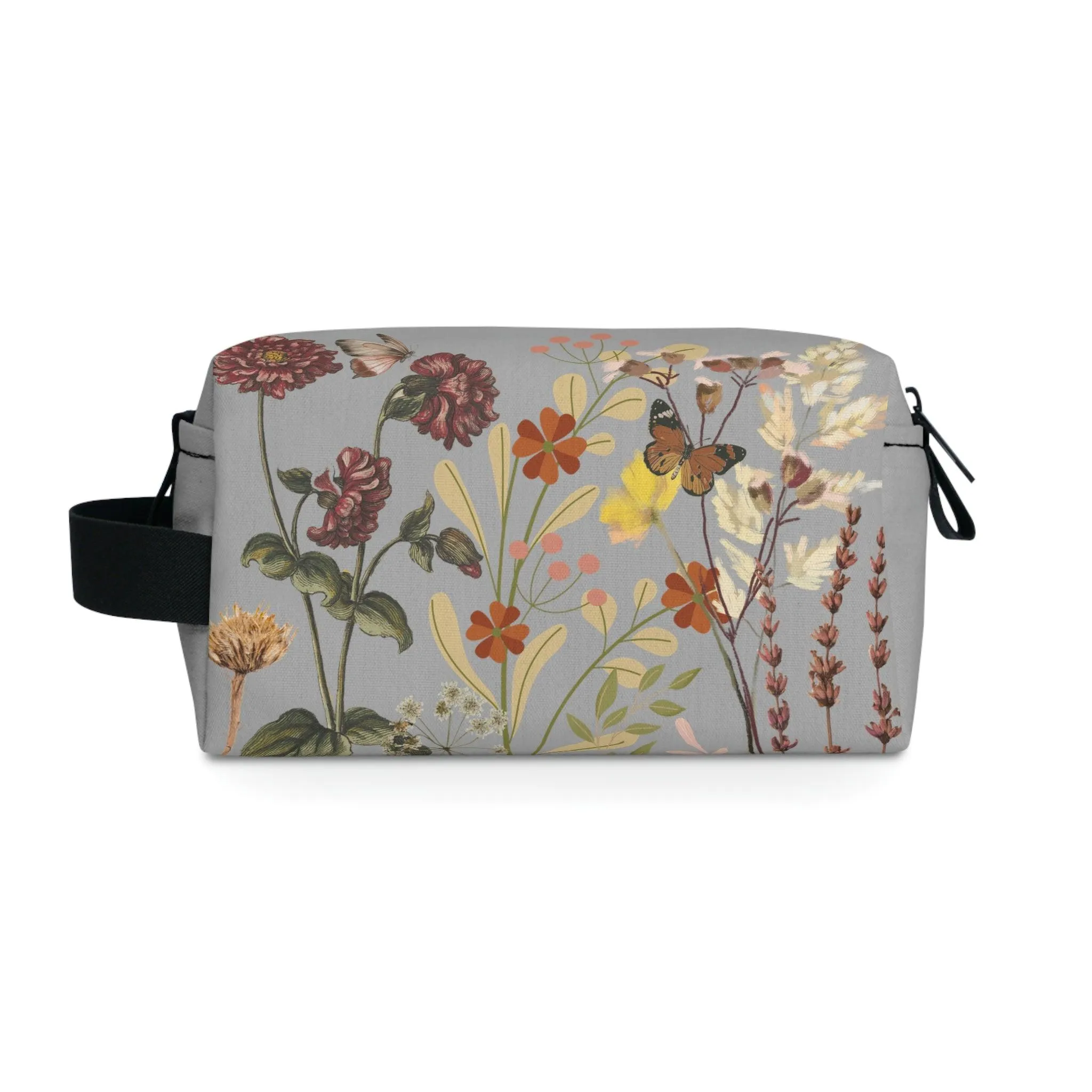 Floral Makeup Bag | flower makeup bag | Cosmetic Bag | floral Toiletry Bag Women | cute makeup bag | makeup pouch | aesthetic makeup bag