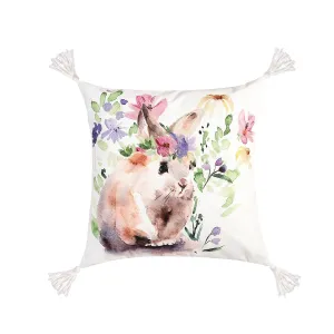 Flowers Bunny Pillow II