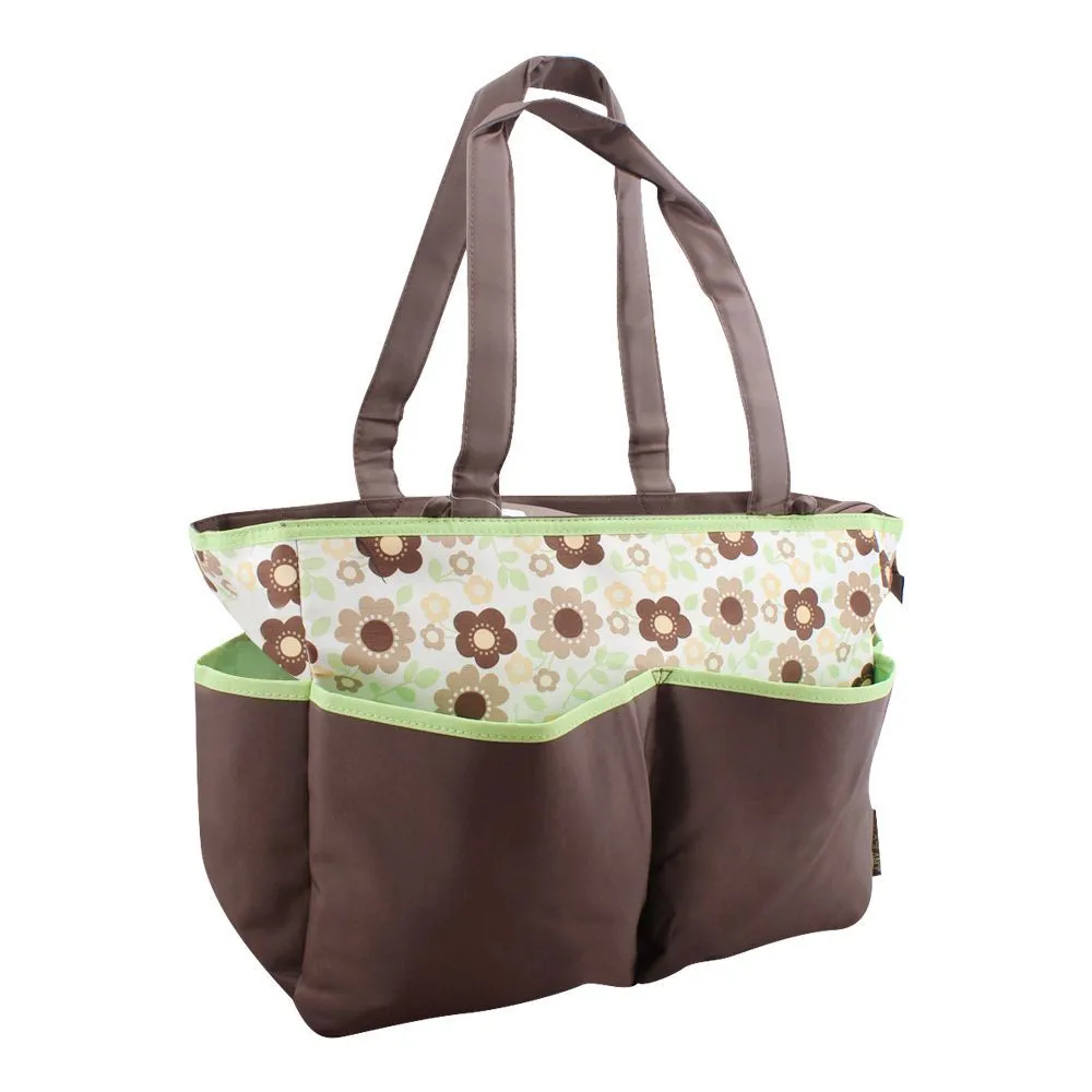 Flowers Mother Hand Bag - Green