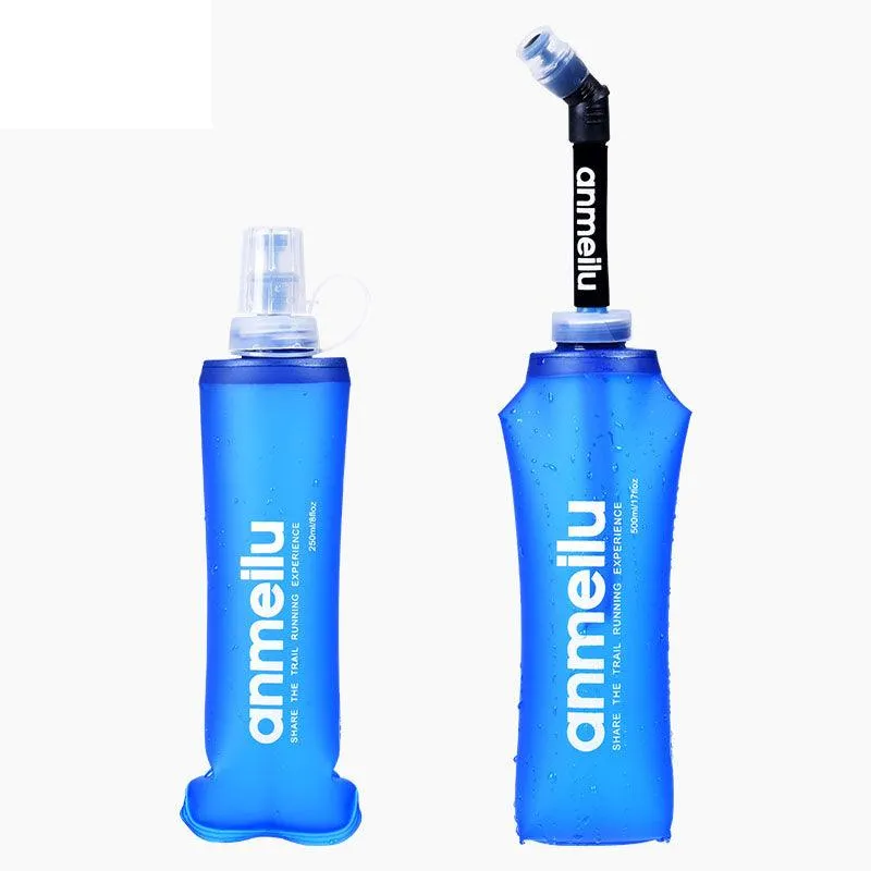 Folding Soft Water Bottle TPU Water Cup Drinking Bag Marathon Outdoor Sports Lightweight Water Bottle