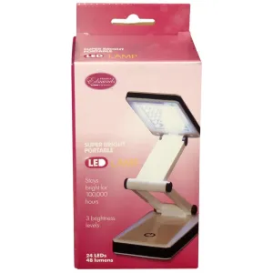 Frank A. Edmunds FAE Super Bright Portable LED Lamp White/Black