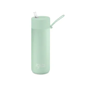 Frank Green Ceramic Reusable Bottle With Straw Lid 595ml/20oz - Mint Gelato