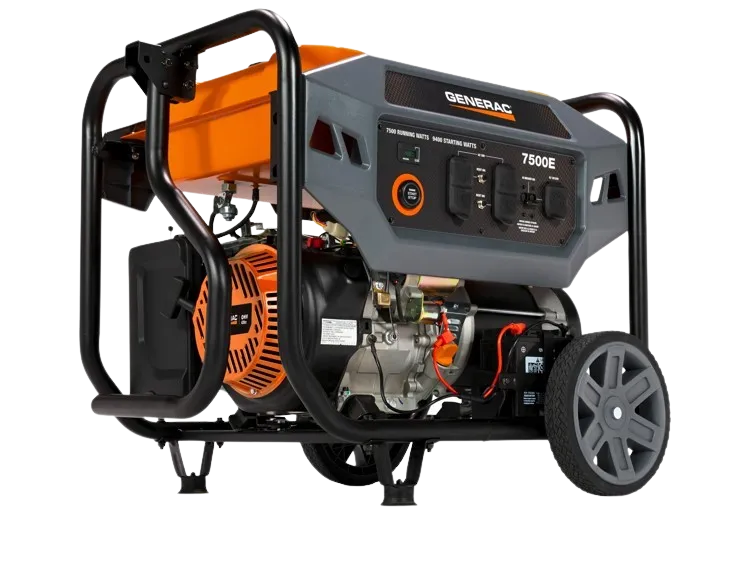 Generac 7718 7500E Generator 7500W/9400W Electric Start Gas Manufacturer RFB