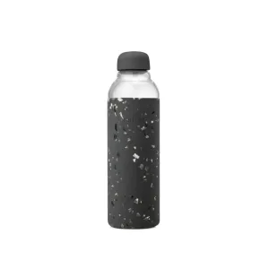 Glass Water Bottle - Terrazzo Charcoal