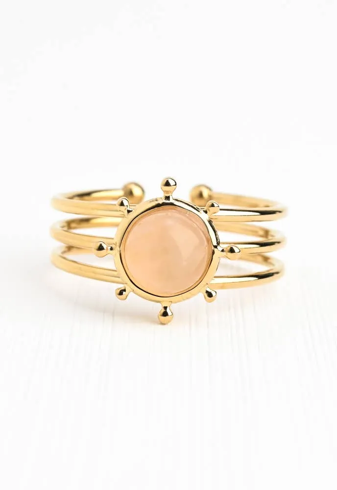 Glow Rose Quartz Ring