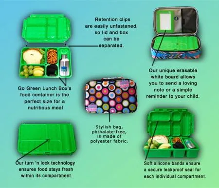 Go Green Lunch Box - Bricks 'n Pieces with Green Box