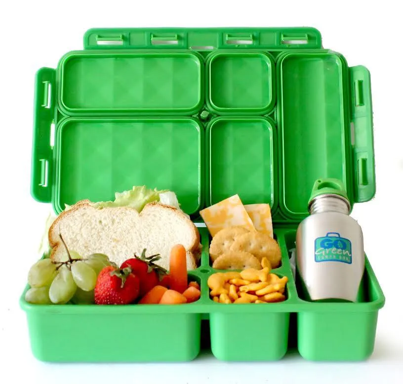 Go Green Lunch Box - Bricks 'n Pieces with Green Box