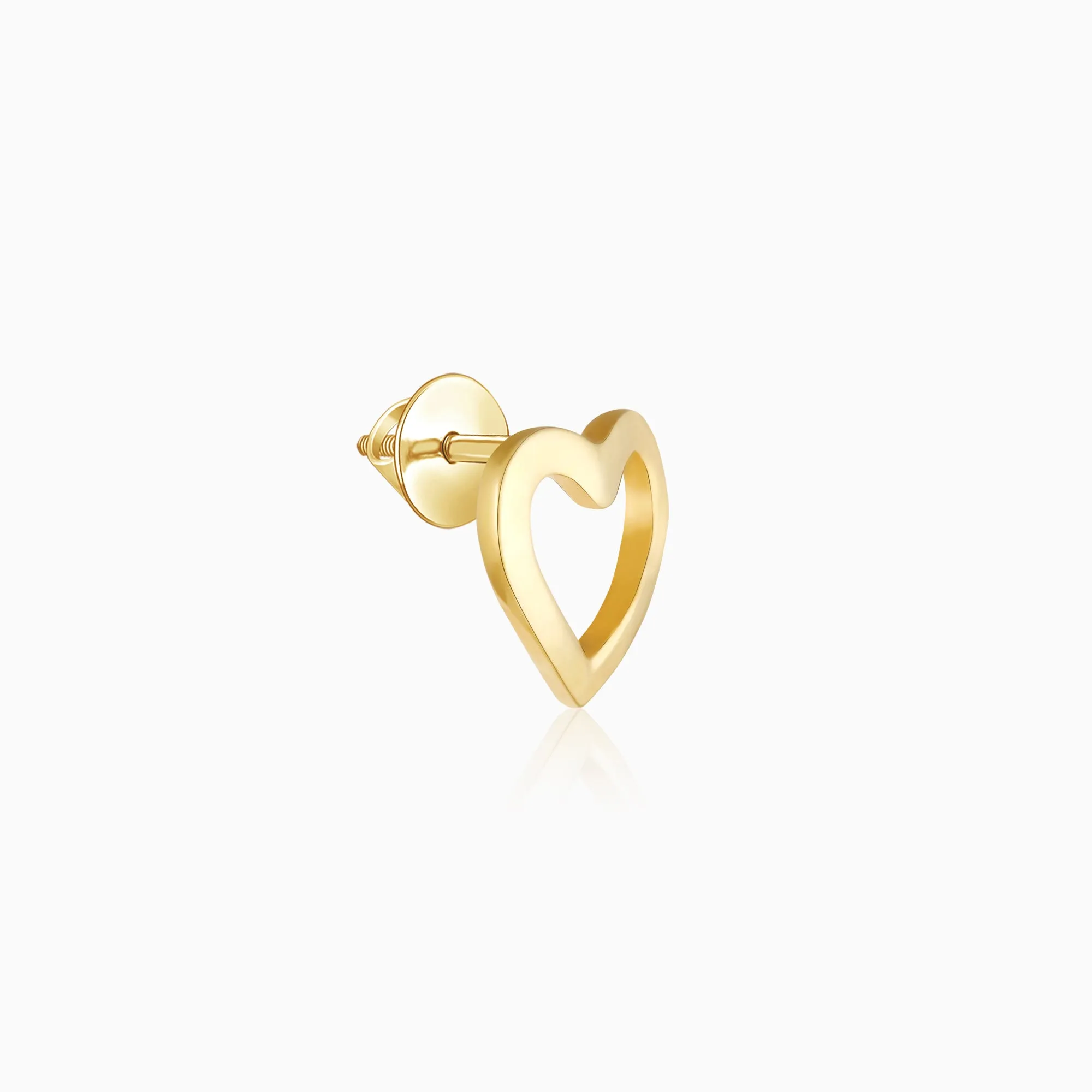 Golden Charming Love Studs