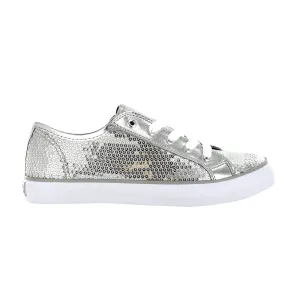 Gotta Flurt Girl's Disco II Silver Sequin Low Top Dance Sneaker