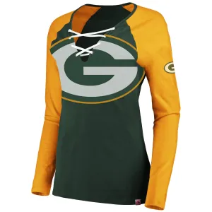 Green Bay Packers The Lace Up Long Sleeve Tee