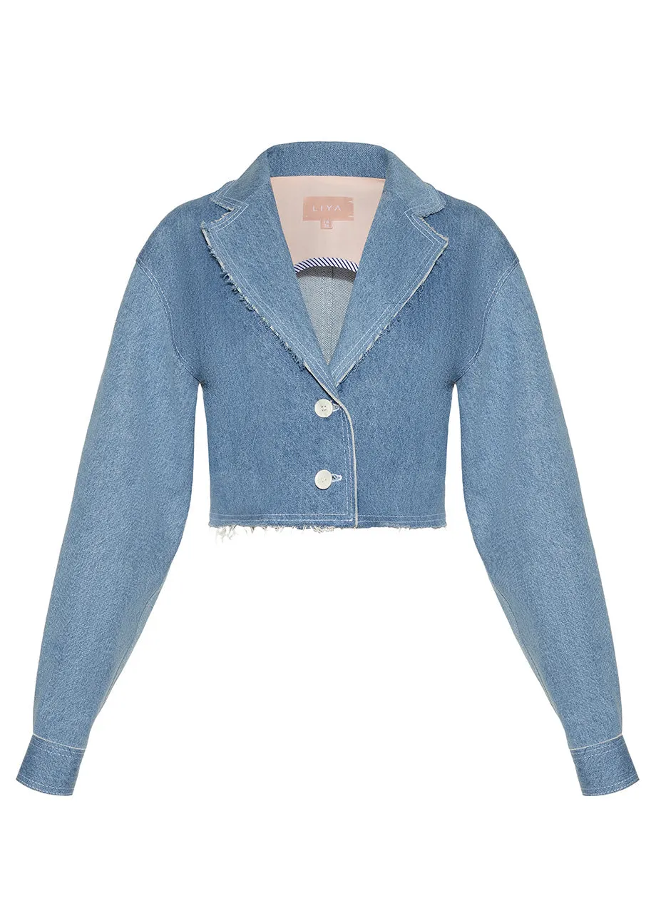 HEARTS DENIM BLAZER