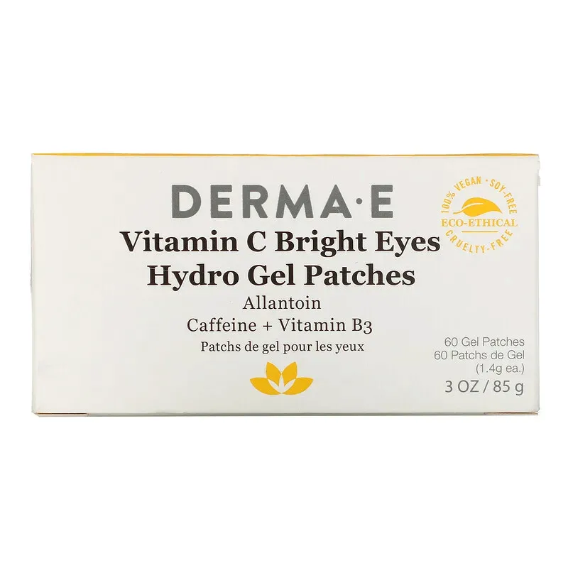 Hydrogel patches Derma E Bright Eyes with vitamin C, 60 patches