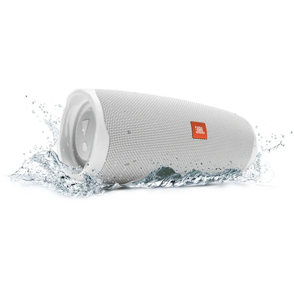 JBL Charge 4 Portable Bluetooth Waterproof 20Hrs Playtime Speaker White