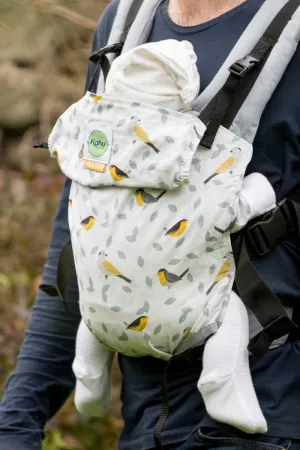 KahuBaby Carrier - Jojo Coco Design - Birdsong and Limestone 2023 SALE