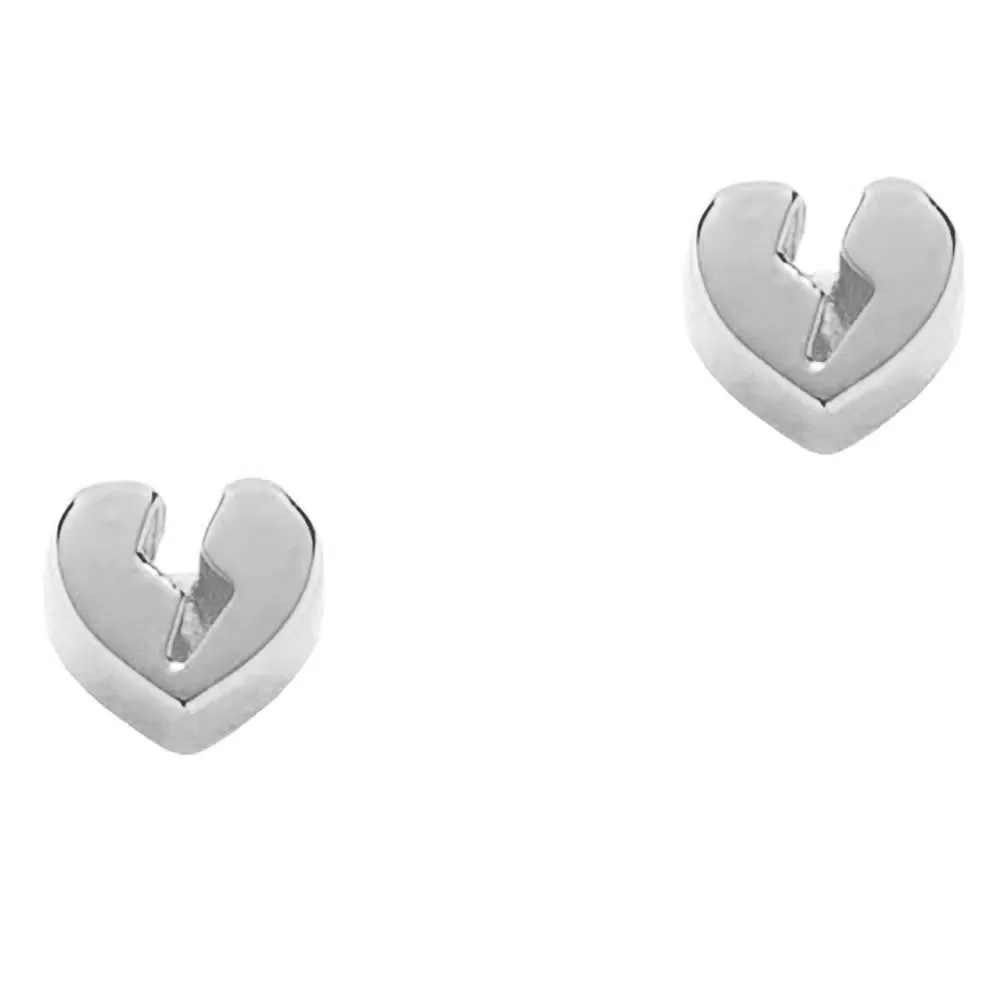 Karen Walker Broken Heart Earrings - Sterling Silver