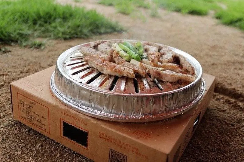 Korean Portable Disposable BBQ Grill (Charcoal Included)