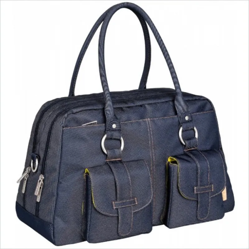 Lassig Vintage Metro Diaper Bag in Denim Blue