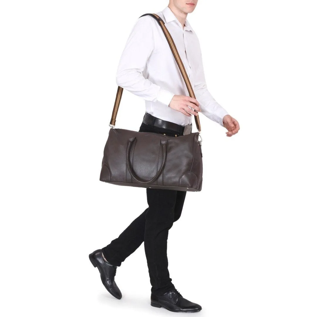 Leather Duffle Bag -PRM638