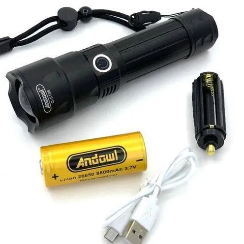 Led High Power Rechargeable Flashlight Q-5106