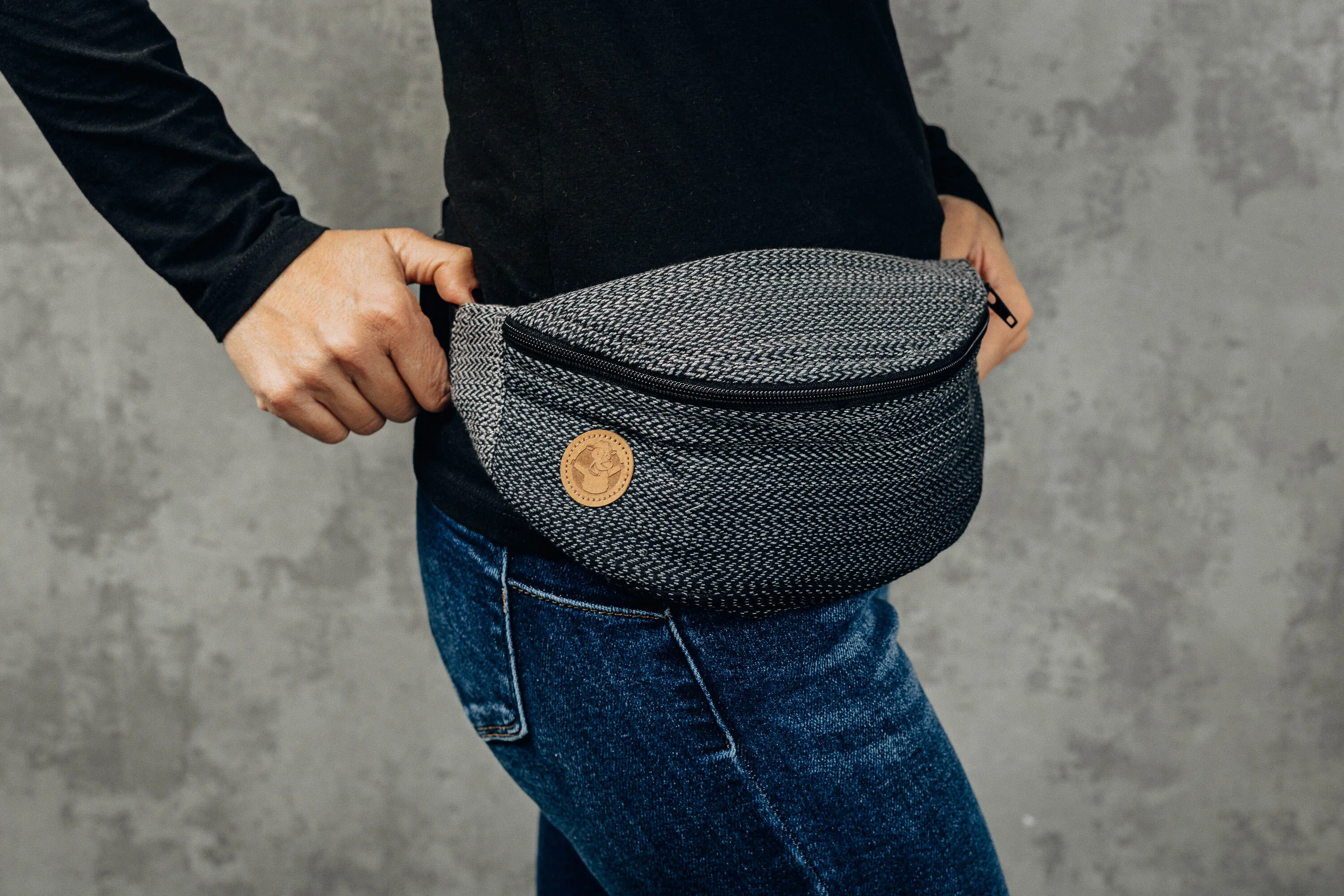 LennyLamb Waist Bag / Bum Bag Ombre Grey