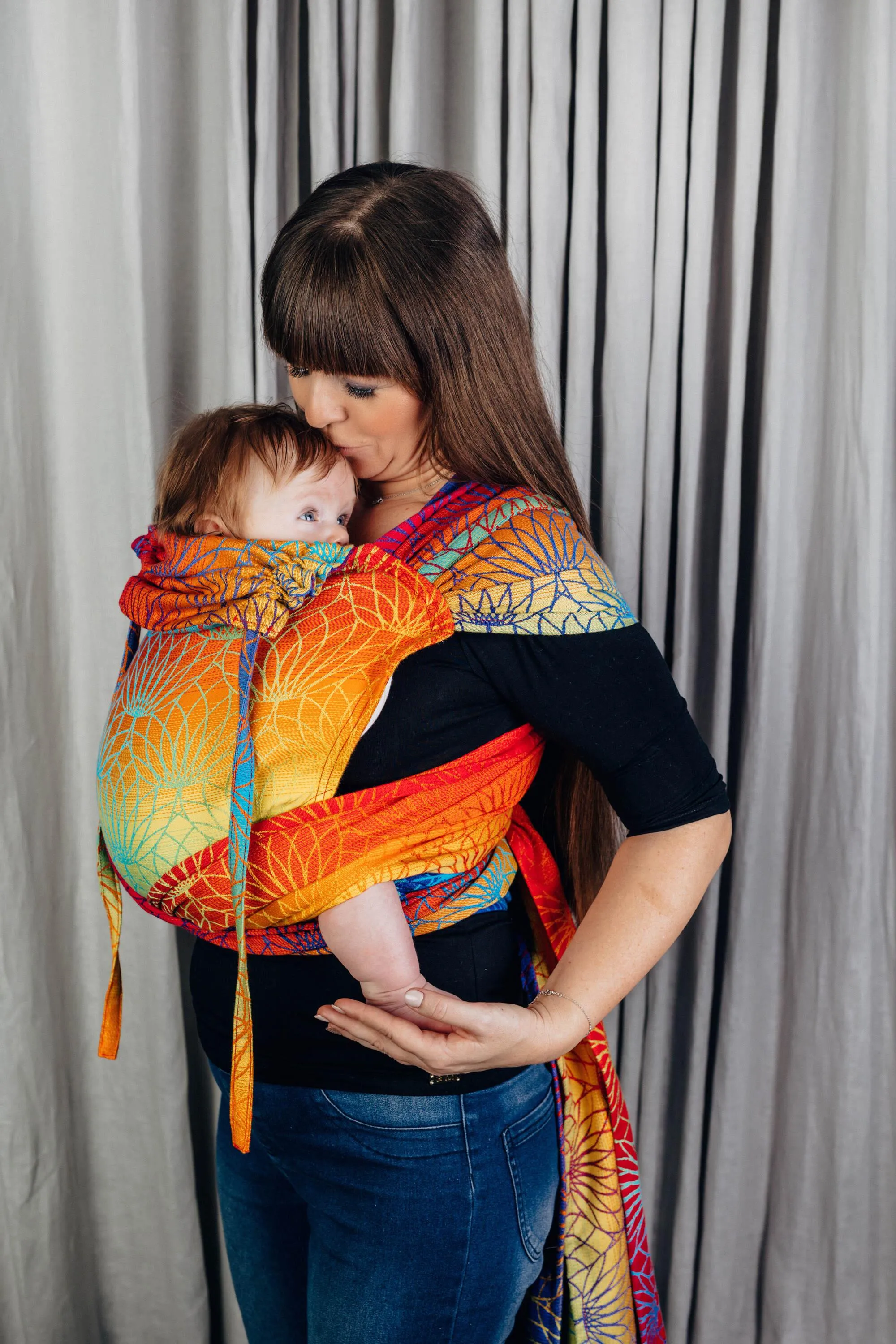 LennyLamb Wrap-Tai Baby Carrier Mini Rainbow Lotus