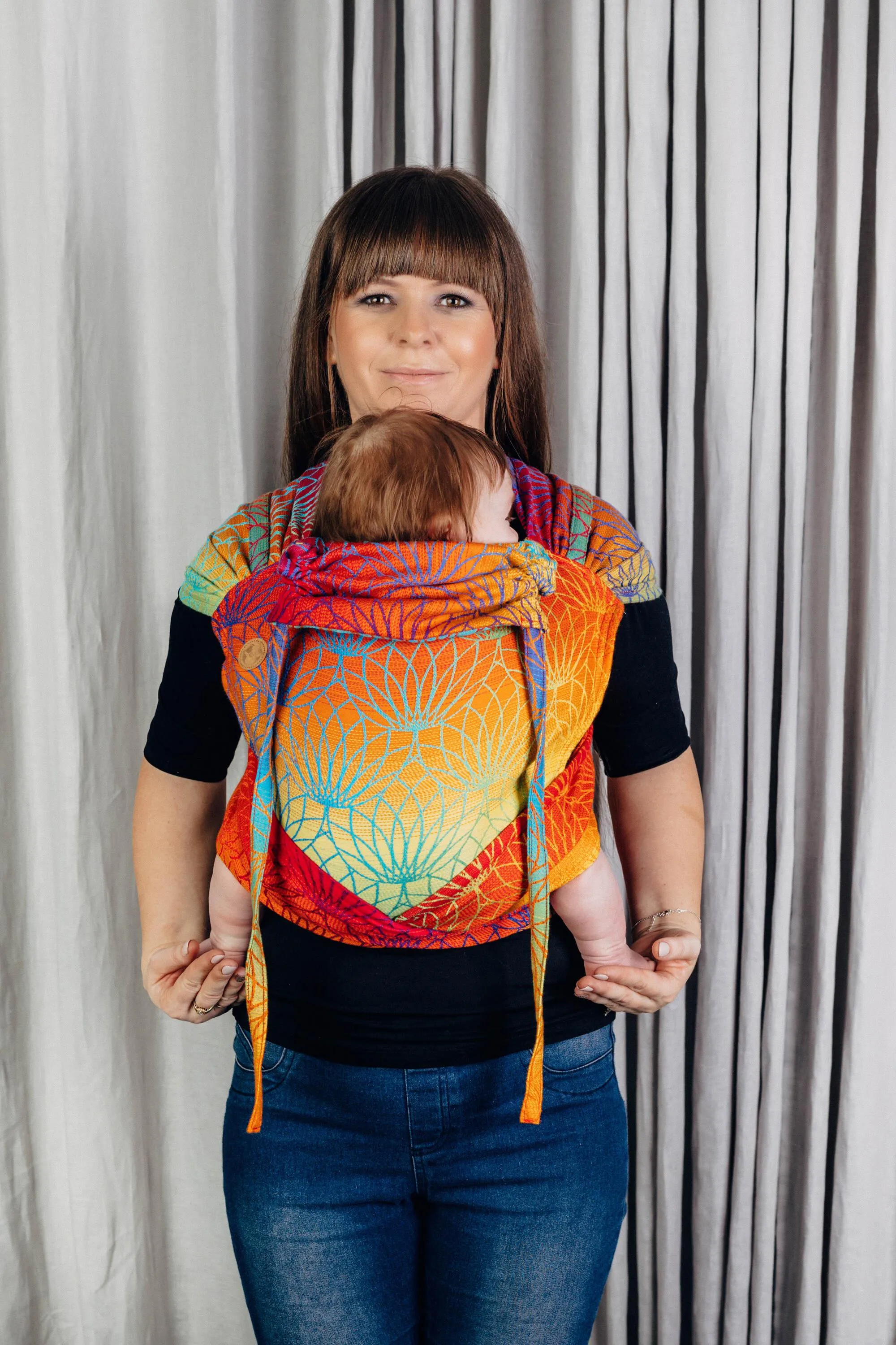 LennyLamb Wrap-Tai Baby Carrier Mini Rainbow Lotus