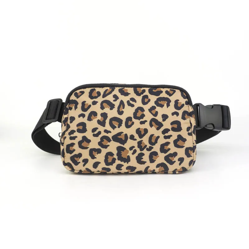 Leopard Print Easy Carry Belt Bag