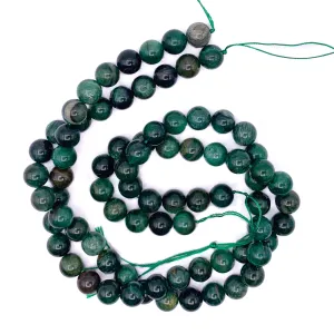 Lepidolite Green 10mm Smooth Rounds Bead Strand