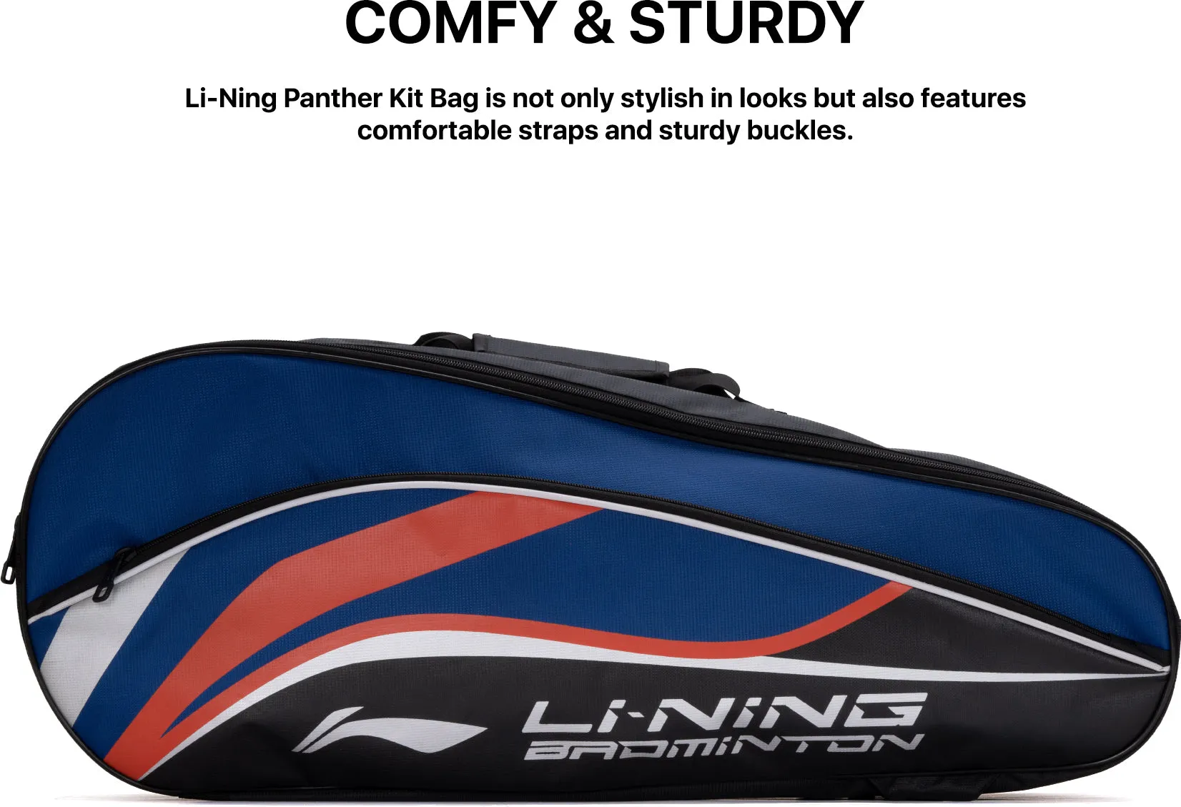 Li-Ning Panther Badminton Kit Bag Kit Bag (Blue) (Size - Standard/50 L)