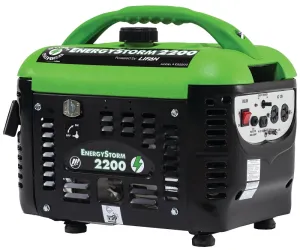 Lifan ES2200SC Portable Generator, 17 A, 120 V, 2200 W Output, Gasoline, 1 gal Tank, 6 hr Run Time, Recoil Start :EA: QUANTITY: 1