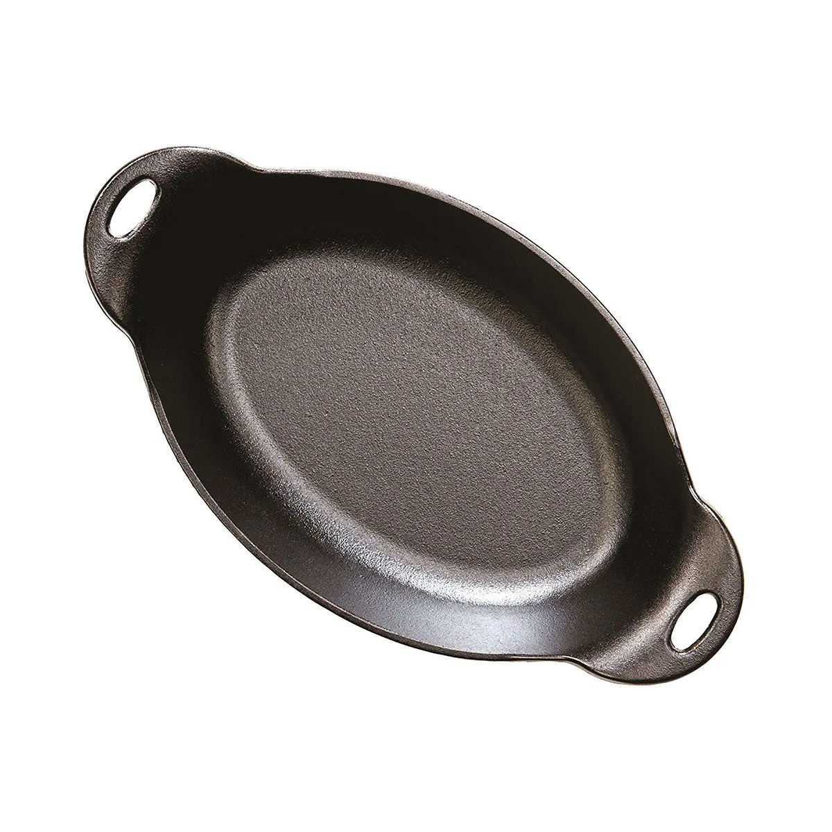 Lodge HOSD Heat-Treated Oval Cast Iron Serving Dish, Seasoned, 36 oz.