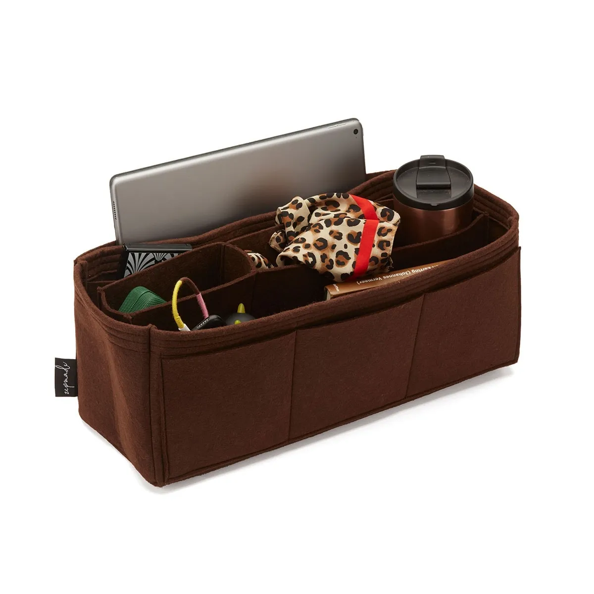 Louis Vuitton Onthego Purse Organizer Insert, Bag Organizer with Middle Compartment and Exterior Pockets