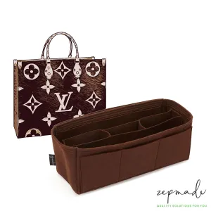 Louis Vuitton Onthego Purse Organizer Insert, Bag Organizer with Middle Compartment and Exterior Pockets