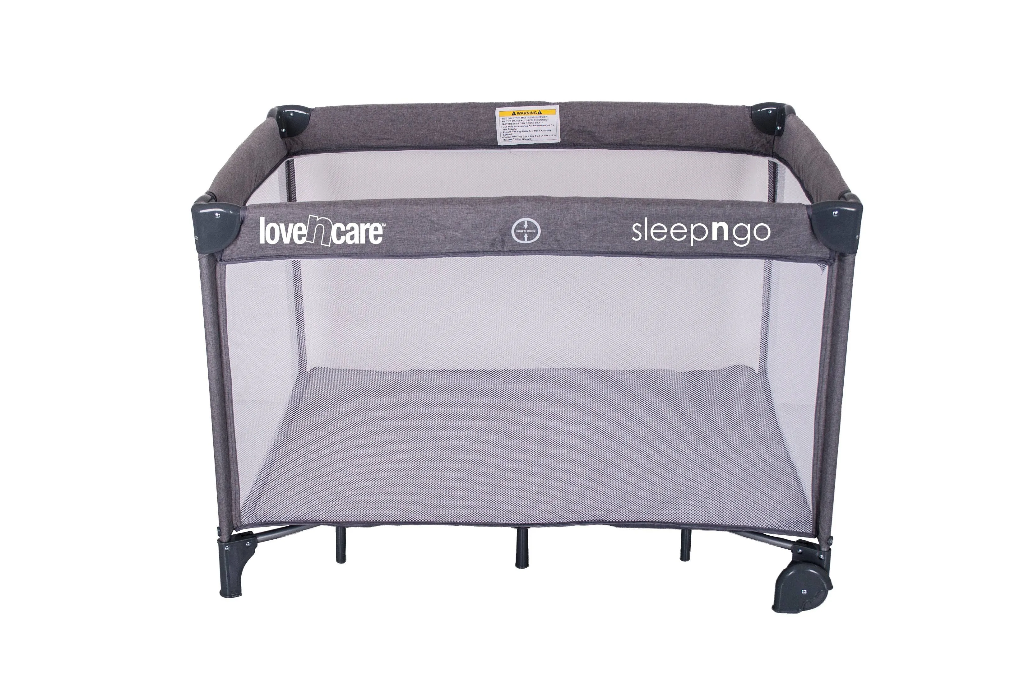 Love n Care | Sleep N Go Travel Cot - Grey