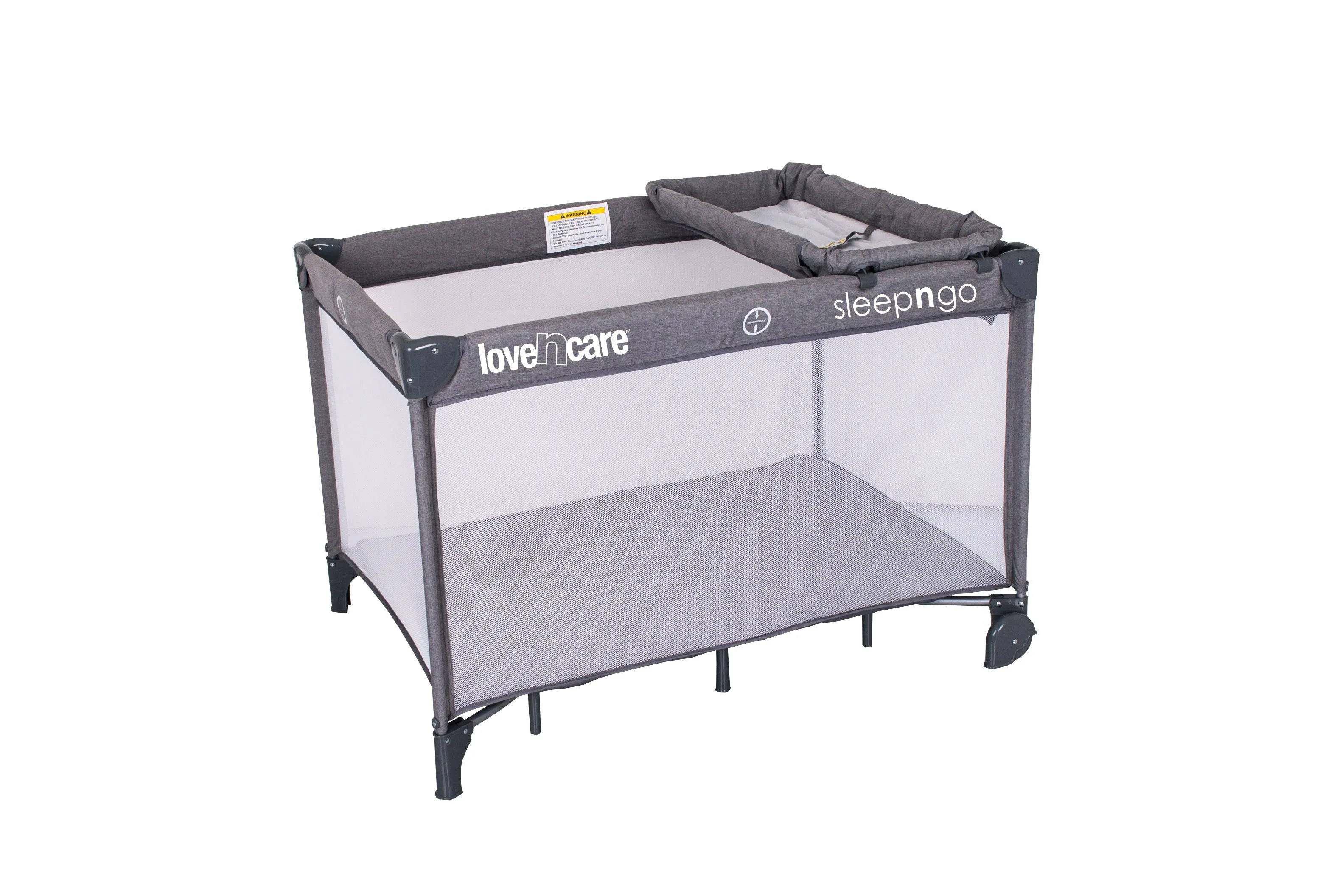 Love n Care | Sleep N Go Travel Cot - Grey