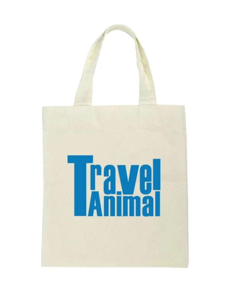 <ca8> Fungolia Tote Bag - Travel Animal (Blue)