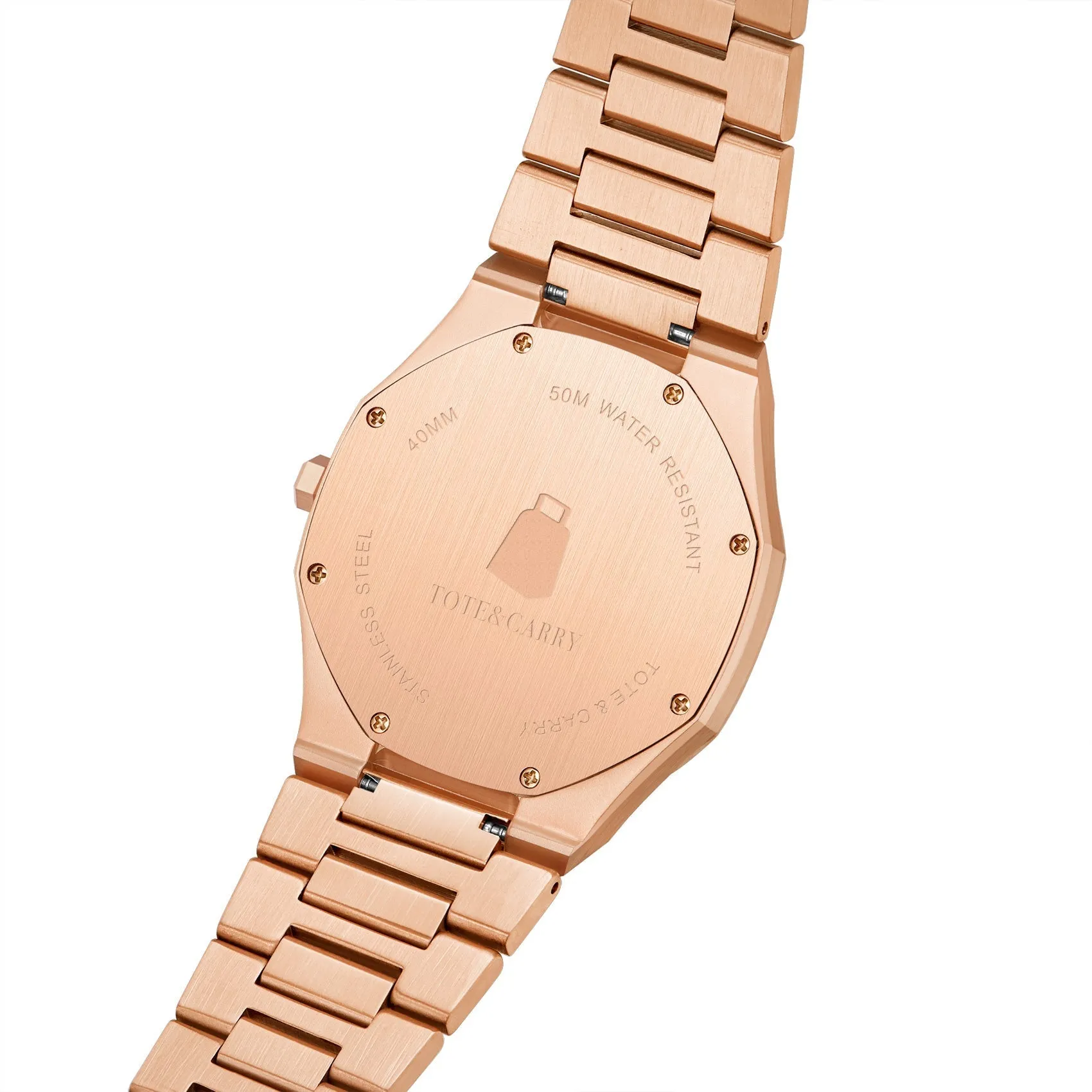 Lux Ambassador Rose Gold Burgundy Watch