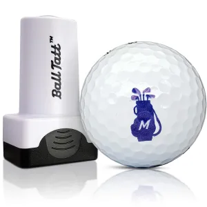 M Initial Golf Ball Stamp