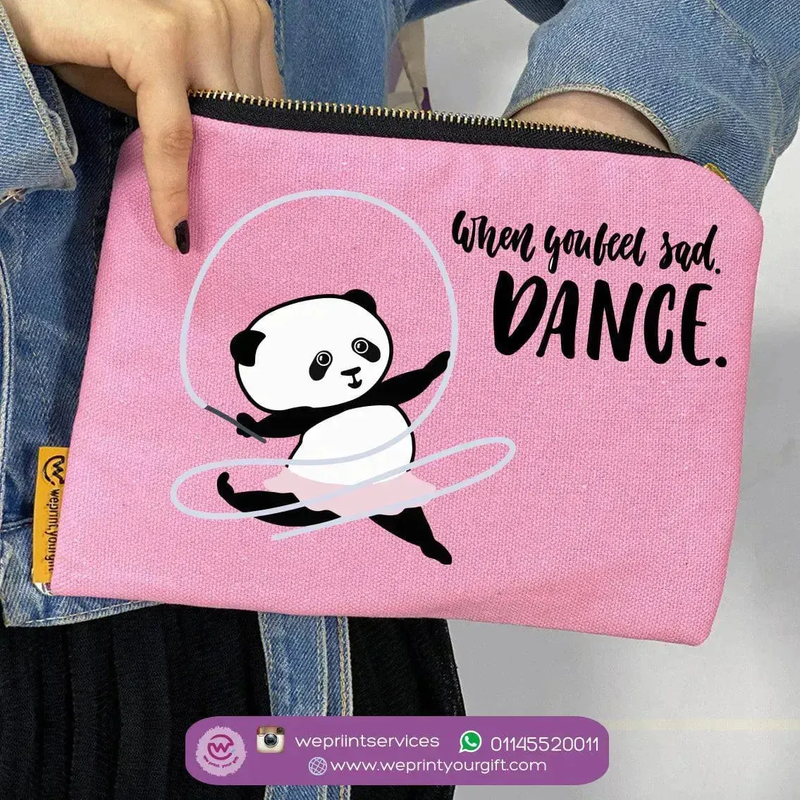 Makeup & Pencil Case-Panda