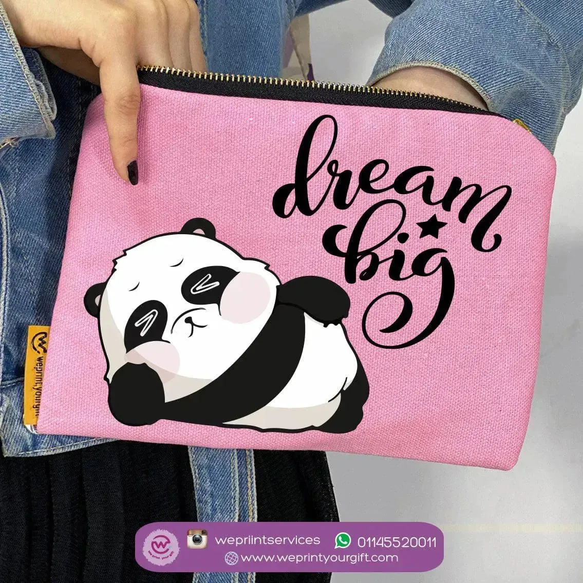 Makeup & Pencil Case-Panda