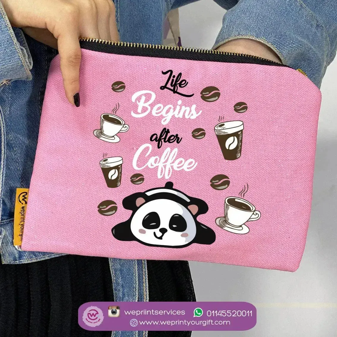 Makeup & Pencil Case-Panda