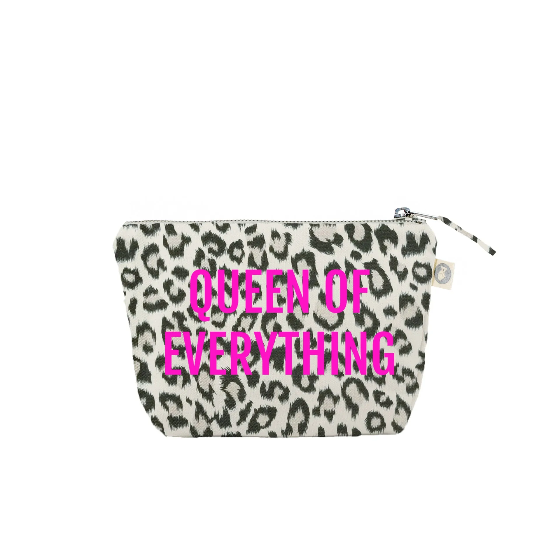 Makeup Bag: Leopard with Neon Pink Matte Queen of Everything