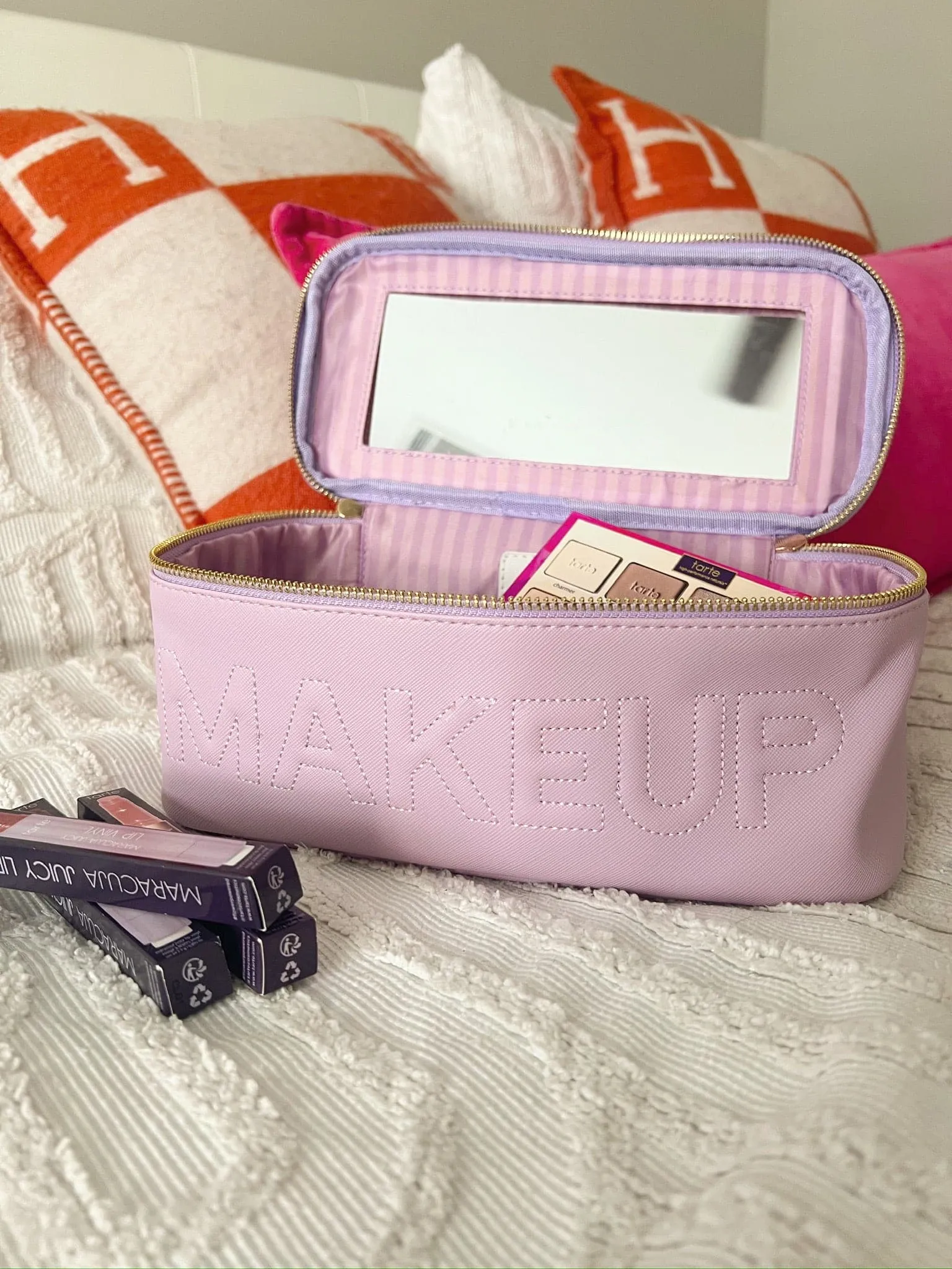 Makeup - Lilac Leather Open Top